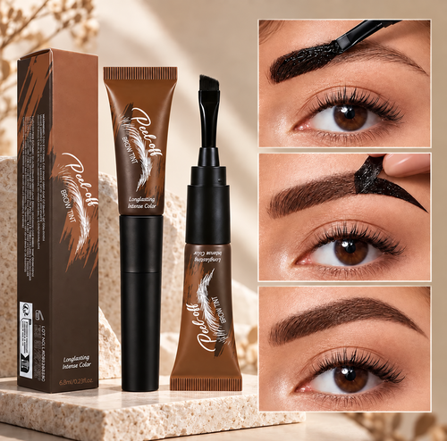 💧5-Color Tear-Off Brow Tint – Long-Lasting Waterproof Brow Gel