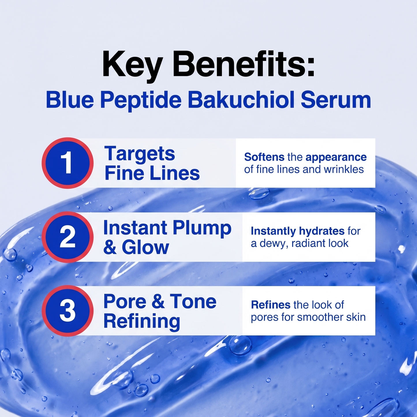 The Viral Blue Peptide Bakuchiol Plump Glow Serum