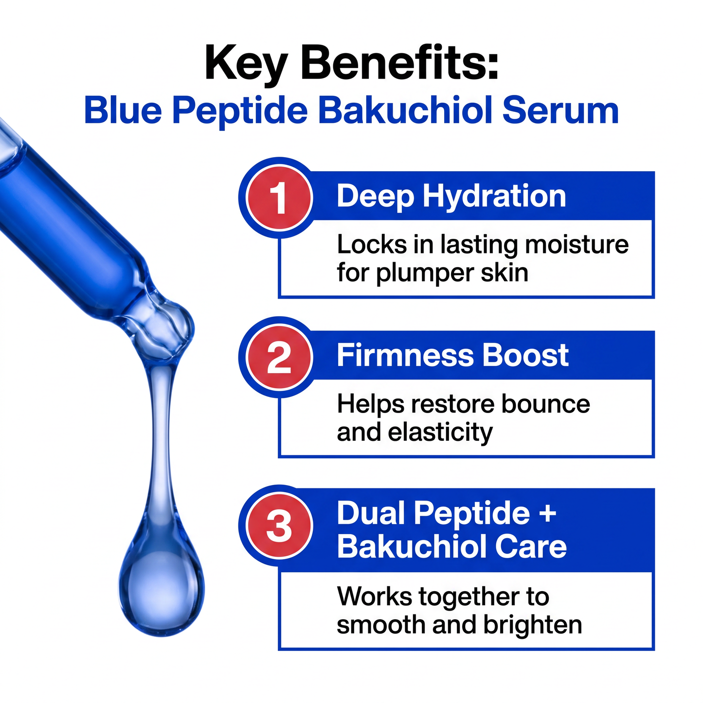 The Viral Blue Peptide Bakuchiol Plump Glow Serum