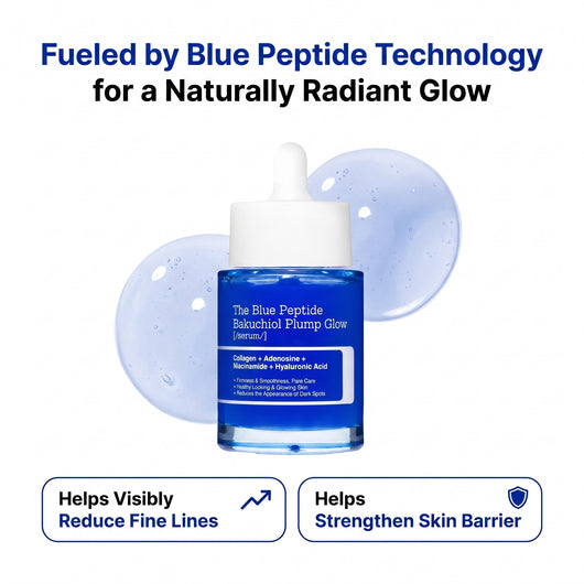 The Viral Blue Peptide Bakuchiol Plump Glow Serum