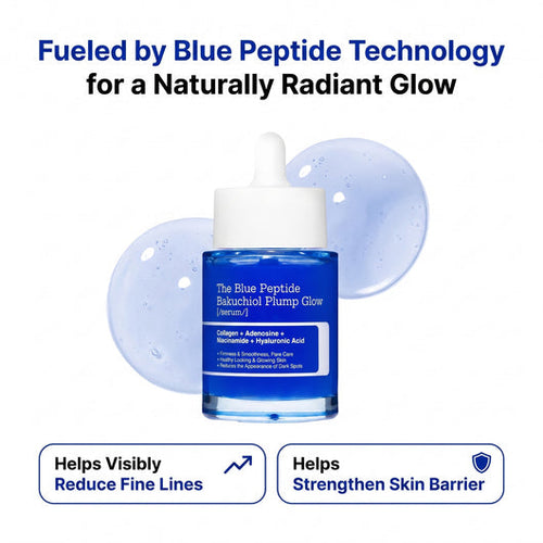 The Viral Blue Peptide Bakuchiol Plump Glow Serum