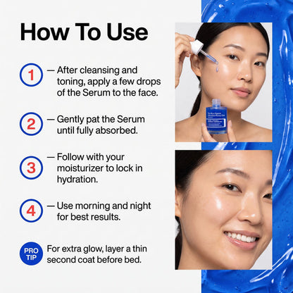 The Viral Blue Peptide Bakuchiol Plump Glow Serum