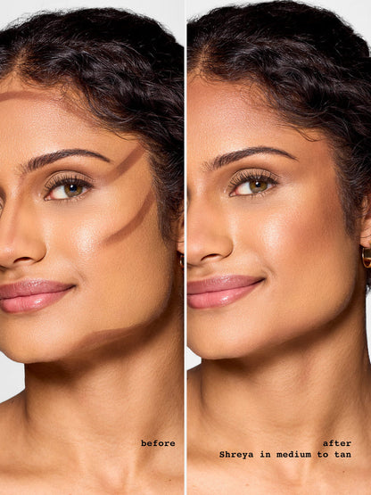 2-in-1 cream contour stick + built-in brush