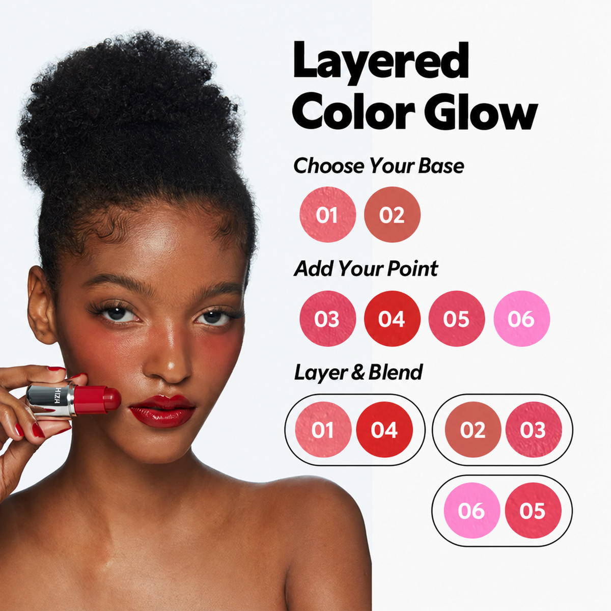 Creamy balm makeup texture